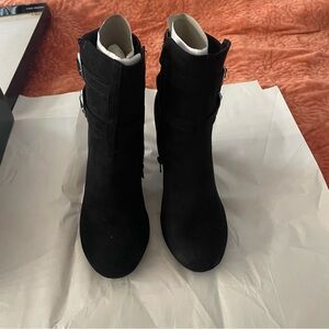 Christian Siriano Black Ankle Booties